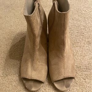 Tan booties